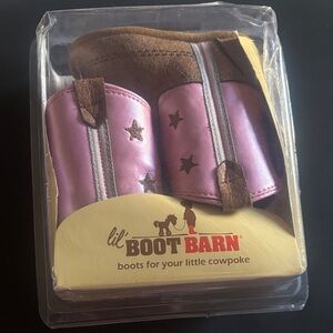 Lil' Boot Barn Pink and Brown Kids Boots